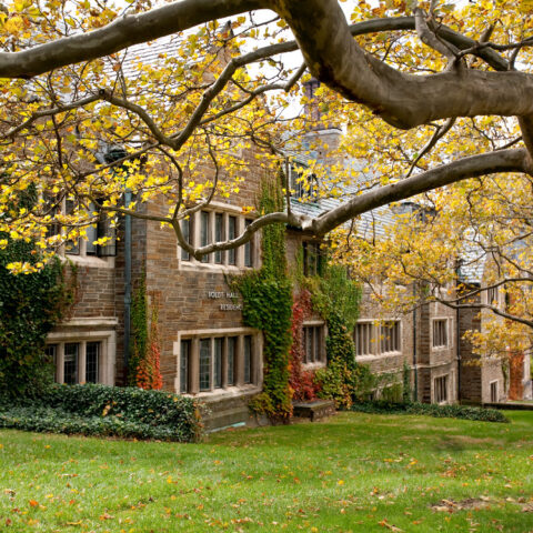 Boldt Hall in fall.
